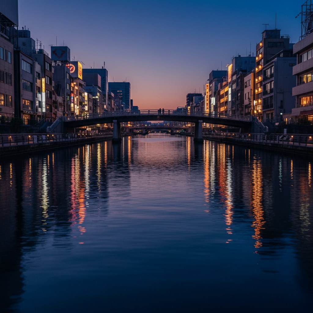 大阪道頓堀の夜景