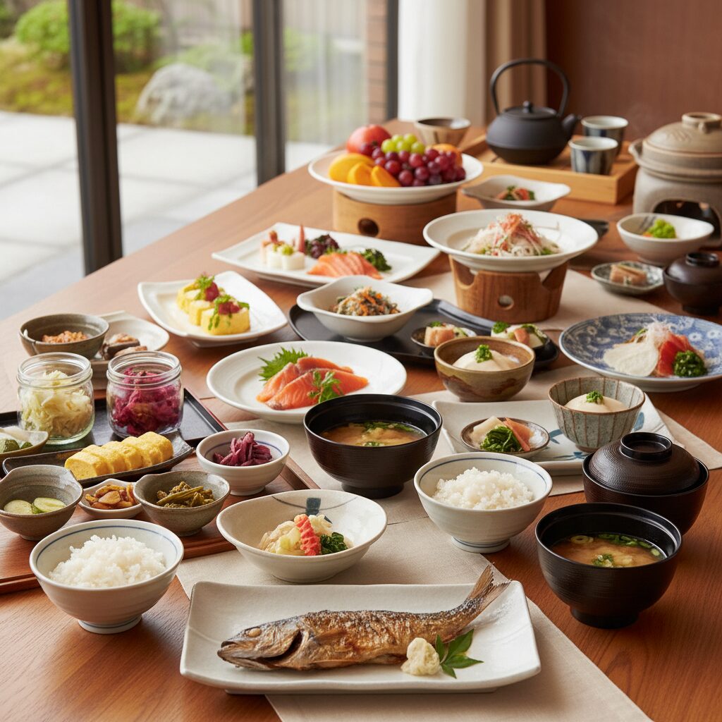 名古屋ホテルの和定食朝食